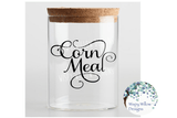 Corn Meal SVG | Kitchen Pantry Label Wispy Willow Designs Company