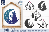 Cute Cat Mini SVG Bundle | Pet Silhouette Decals Wispy Willow Designs Company