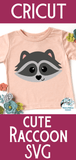 Cute Raccoon Face SVG Wispy Willow Designs Company