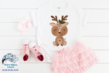 Cute Reindeer SVG | Christmas SVG and Sublimation Clipart Wispy Willow Designs Company