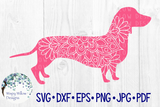 Dachshund Dog Mandala SVG Wispy Willow Designs Company
