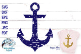 Distressed Anchor SVG Wispy Willow Designs Company