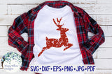 Distressed Reindeer SVG Wispy Willow Designs Company
