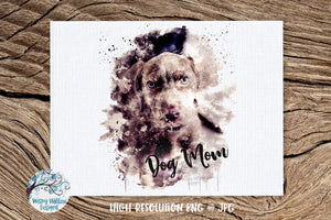 Dog Mom Weimaraner Dog Watercolor Sublimation Png Wispy Willow Designs Company