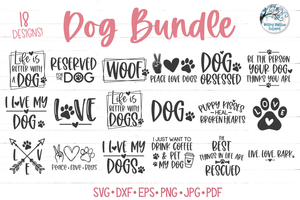 Dog SVG Bundle Wispy Willow Designs Company