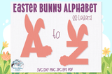 Easter Bunny Alphabet SVG Bundle Wispy Willow Designs Company