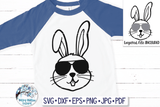 Easter Bunny with Sunglasses SVG Wispy Willow Designs Company