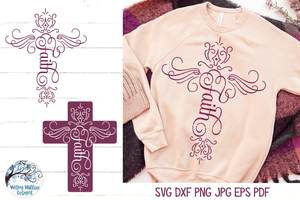 Faith Cross SVG | Religious SVG Wispy Willow Designs Company