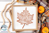 Fall Leaf Zentangle SVG Wispy Willow Designs Company
