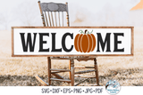 Fall Welcome Sign SVG Wispy Willow Designs Company
