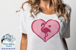 Flamingo Love SVG Bundle Wispy Willow Designs Company