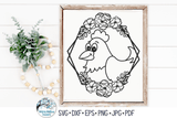 Floral Animal Frame SVG Bundle Wispy Willow Designs Company
