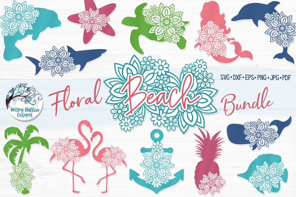 Floral Beach Bundle Wispy Willow Designs Company