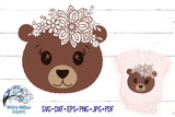 Floral Bear SVG Wispy Willow Designs Company