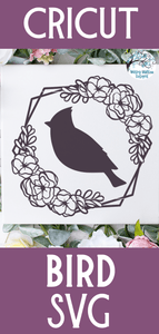Floral Bird SVG Wispy Willow Designs Company