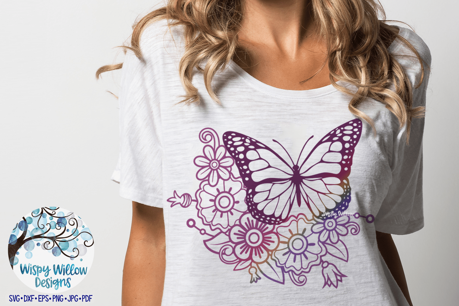 Floral Butterfly SVG Bundle Wispy Willow Designs Company