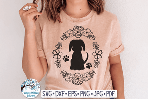 Floral Dog and Cat SVG Bundle Wispy Willow Designs Company