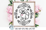 Floral Dog and Cat SVG Bundle Wispy Willow Designs Company