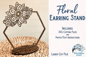 Floral Earring Stand Wispy Willow Designs Company