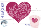 Floral Heart SVG Wispy Willow Designs Company