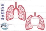 Floral Lungs SVG Wispy Willow Designs Company