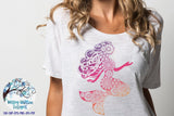 Floral Mermaid Mandala SVG Wispy Willow Designs Company
