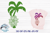 Floral Palm Tree SVG Wispy Willow Designs Company