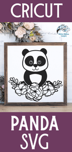 Floral Panda SVG Wispy Willow Designs Company