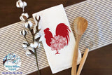 Floral Rooster SVG Wispy Willow Designs Company