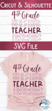Fourth Grade Teacher SVG | Teacher Shirt SVG Wispy Willow Designs Company