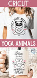 Funny Yoga Animals SVG Bundle | Funny Yoga Quotes SVGs Wispy Willow Designs Company