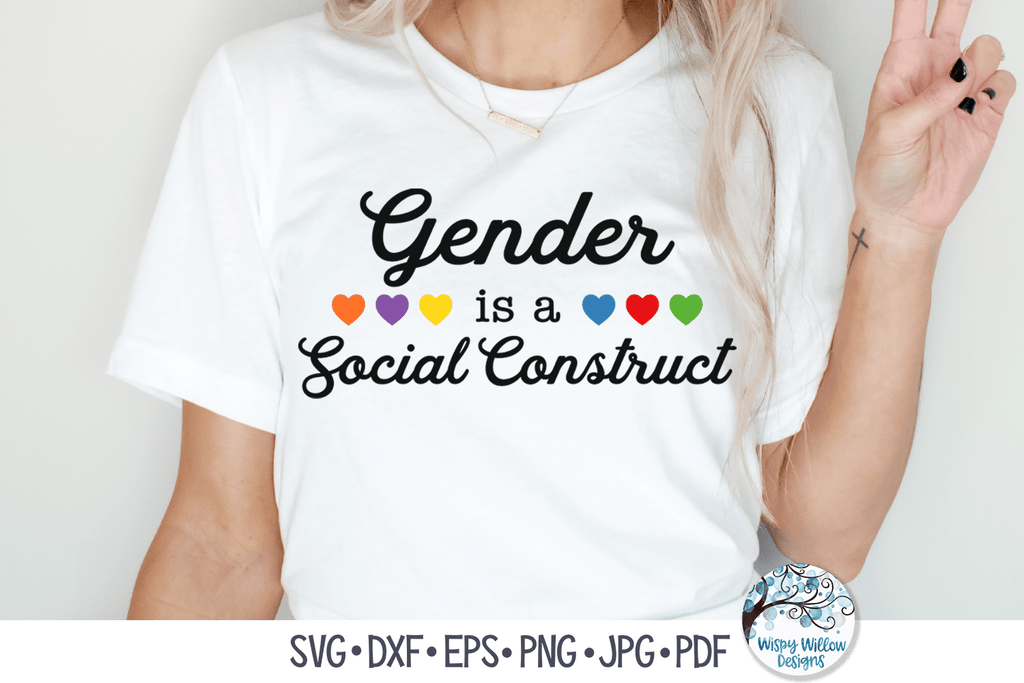 Gender Is A Social Construct SVG Wispy Willow Designs Company
