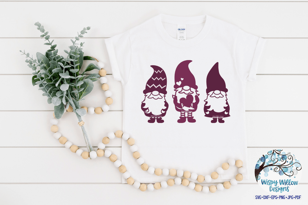 Gnome Trio SVG Wispy Willow Designs Company