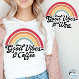 Good Vibes and Coffee SVG Wispy Willow Designs Company