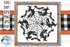 Halloween Witch Mandala SVG Wispy Willow Designs Company