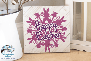Happy Easter Mandala SVG Wispy Willow Designs Company