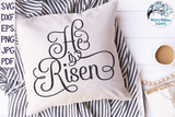 He Is Risen | Religious Easter SVG Wispy Willow Designs Company