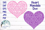 Heart Mandala SVG Bundle Wispy Willow Designs Company