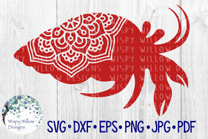 Hermit Crab Mandala SVG Wispy Willow Designs Company