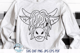 Highland Cow SVG Wispy Willow Designs Company