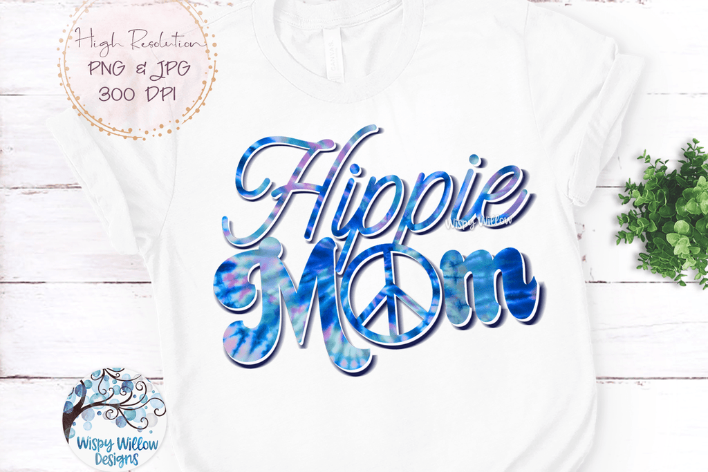 Hippie Mom Sublimation Bundle | Hippie Mom PNG Wispy Willow Designs Company