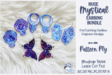 Huge Mystical Earring Bundle for Glowforge Laser Cutter SVG Wispy Willow Designs Company