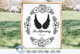 In Memory Angel Wings Svg Wispy Willow Designs Company