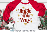Jingle All The Way SVG | Retro Christmas SVG Wispy Willow Designs Company