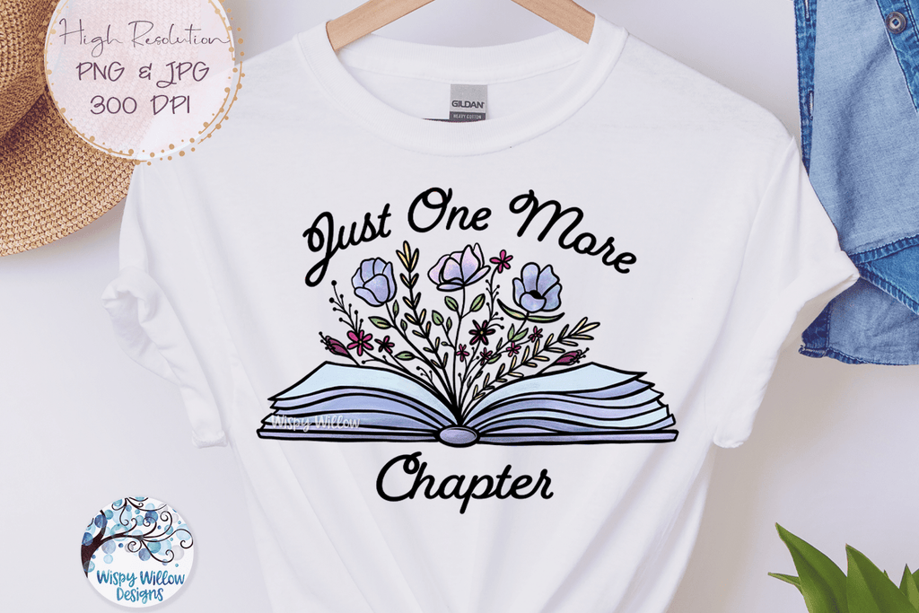 Just One More Chapter Png Wispy Willow Designs Company