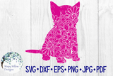 Kitten Mandala SVG Wispy Willow Designs Company