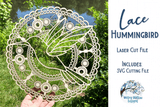 Lace Hummingbird Mandala for Laser Wispy Willow Designs Company