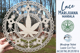 Lace Marijuana Mandala for Laser or Glowforge Wispy Willow Designs Company