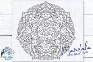 Large Intricate Mandala Wispy Willow Designs Company