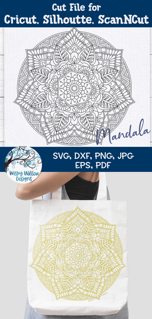 Large Intricate Mandala Wispy Willow Designs Company